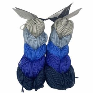 Caron x Pantone Bamboo Blue and Gray Yarn Set